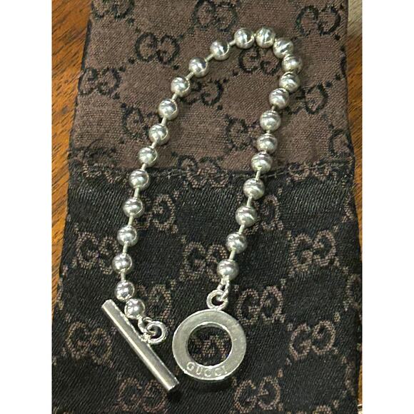 Gucci Sterling Silver Ball Chain Bracelet - Picture 4 of 8